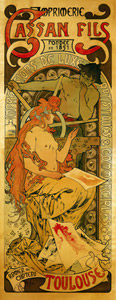 CASSAN FILS [Alphonse Mucha, 1896, from Alphonse Mucha: The Ivan Lendl collection] Thumbnail Images