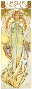 LESLIE CARTER [Alphonse Mucha, 1908, from Alphonse Mucha: The Ivan Lendl collection] Thumbnail Images