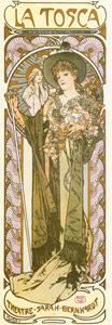 LA TOSCA [Alphonse Mucha, 1898, from Alphonse Mucha: The Ivan Lendl collection] Thumbnail Images