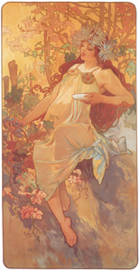 LES SAISONS: L’AUTOMNE [Alphonse Mucha, 1896, from Alphonse Mucha: The Ivan Lendl collection] Thumbnail Images