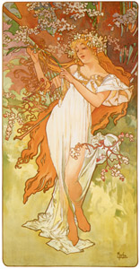 四季 夏 [アルフォンス・ミュシャ, 1896年, アルフォンス・ミュシャ イワン・レンドル・コレクションより]のサムネイル画像