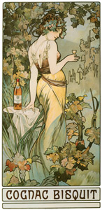 COGNAC BISQUIT [Alphonse Mucha, 1899, from Alphonse Mucha: The Ivan Lendl collection] Thumbnail Images