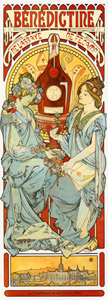 BENEDICTINE [Alphonse Mucha, 1898, from Alphonse Mucha: The Ivan Lendl collection] Thumbnail Images