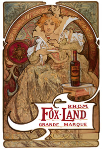 FOX-LAND RUM [Alphonse Mucha, 1897, from Alphonse Mucha: The Ivan Lendl collection] Thumbnail Images