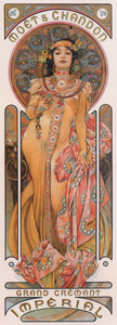 MOET & CHANDON: GRAND CREMANT IMPERIAL [Alphonse Mucha, 1899, from Alphonse Mucha: The Ivan Lendl collection] Thumbnail Images