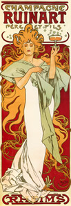 CHAMPAGNE RUINART [Alphonse Mucha, 1896, from Alphonse Mucha: The Ivan Lendl collection] Thumbnail Images