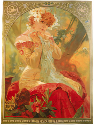 LEFEVRE-UTILE / SARAH BERNHARDT [Alphonse Mucha, 1903, from Alphonse Mucha: The Ivan Lendl collection]