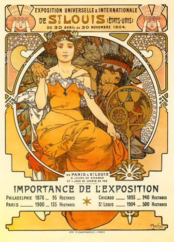 EXPOSITION DE ST. LOUIS [Alphonse Mucha, 1903, from Alphonse Mucha: The Ivan Lendl collection]
