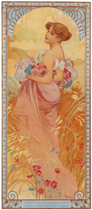 四季 夏 [アルフォンス・ミュシャ, 1900年, イワン・レンドル・コレクションより]のサムネイル画像