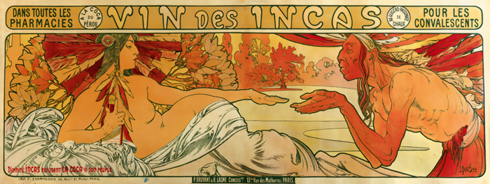 VIN DES INCAS [Alphonse Mucha, 1897, from Alphonse Mucha: The Ivan Lendl collection]