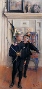 ウルフとポントゥス [カール・ラーション, 1894年, スウェーデンの国民画家 カール・ラーション展より]のサムネイル画像