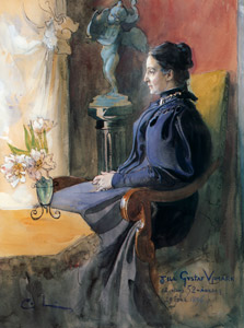 エーヴァ・ウブマルク [カール・ラーション, 1896年, スウェーデンの国民画家 カール・ラーション展より]のサムネイル画像
