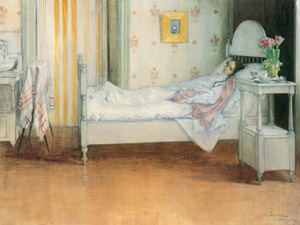 病みあがり [カール・ラーション, 1899年, スウェーデンの国民画家 カール・ラーション展より]のサムネイル画像