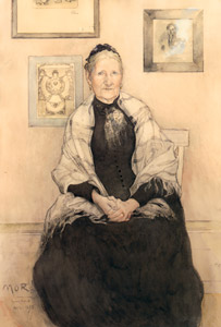 画家の母の肖像 [カール・ラーション, 1893年, スウェーデンの国民画家 カール・ラーション展より]のサムネイル画像