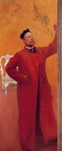 鏡の前で、自画像 [カール・ラーション, 1900年, スウェーデンの国民画家 カール・ラーション展より]のサムネイル画像