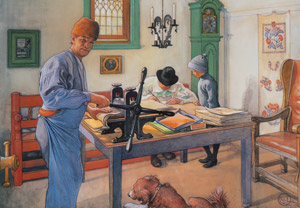 私のエッチング工房 [カール・ラーション, 1910年, スウェーデンの国民画家 カール・ラーション展より]のサムネイル画像