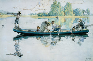 ダーラナのバイキング舟 [カール・ラーション, 1900年, スウェーデンの国民画家 カール・ラーション展より]のサムネイル画像