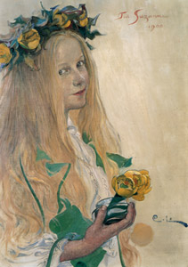 Suzanne [Carl Larsson, 1900, from The Painter of Swedish Life: Carl Larsson] Thumbnail Images