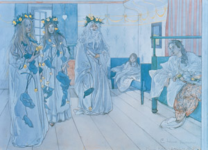 命名日のお祝い [カール・ラーション, 1899年, スウェーデンの国民画家 カール・ラーション展より]のサムネイル画像