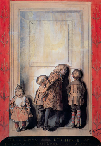 The Day Before Christmas Eve [Carl Larsson, 1892, from The Painter of Swedish Life: Carl Larsson]