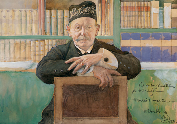 Carl Ludvig Looström, Director of Nationalmuseum [Carl Larsson, 1908, from The Painter of Swedish Life: Carl Larsson]
