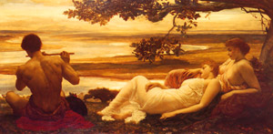 牧歌 [フレデリック・レイトン, 1880-1881年, Frederick Lord Leightonより]のサムネイル画像