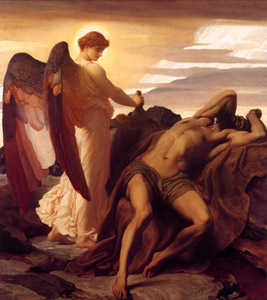 Elijah in the Wilderness [Frederic Leighton, 1878, from Frederick Lord Leighton] Thumbnail Images
