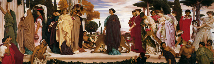 Syracusan Bride leading Wild Animals in Procession to the Temple of Diana  [Frederic Leighton, 1865-1866, from Frederick Lord Leighton]
