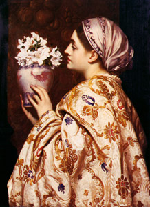 ヴェネツィアの貴婦人 [フレデリック・レイトン, 1865年, Frederick Lord Leightonより]のサムネイル画像