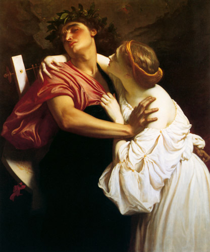 Orpheus and Eurydice [Frederic Leighton, 1864, from Frederick Lord Leighton]