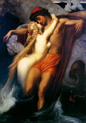 The Fisherman and the Siren [Frederic Leighton, 1856-1858, from Frederick Lord Leighton]