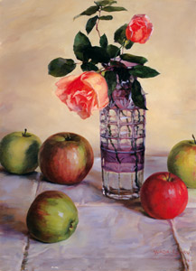 バラとリンゴ [和田英作, 1946年, 和田英作展より]のサムネイル画像