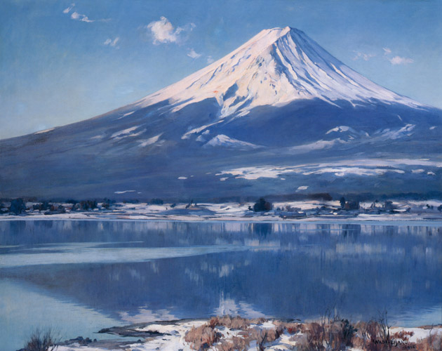 富士 （河口湖） [和田英作, 1926年, 和田英作展より] パブリックドメイン画像 
