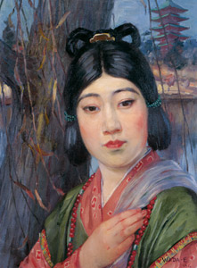 A Female Figure in the Tenpyō Period [Eisaku Wada, 1924, from Retrospective Exhibition of Wada Eisaku] Thumbnail Images