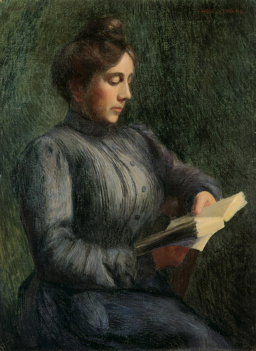 A Woman Reading  [Eisaku Wada, 1902, from Retrospective Exhibition of Wada Eisaku]