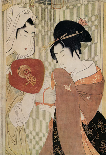 虫売り [喜多川歌麿, 1797年, 浮世絵聚花 ボストン美術館3より] パブリックドメイン画像 