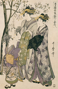 Complete Illustrations of Yoshiwara Parodies of Kabuki, a Set of Ten (Right) [Kitagawa Utamaro, 1798, from Ukiyo-e shuka; Museum of Fine Arts Boston III] Thumbnail Images