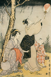 蛍狩り（左） [喜多川歌麿, 1796–1797年, 浮世絵聚花 ボストン美術館3より]のサムネイル画像