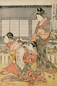 契情三人酔（右） [喜多川歌麿, 1793–1794年, 浮世絵聚花 ボストン美術館3より]のサムネイル画像