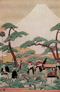 駿河路の大名行列（中） [喜多川歌麿, 1791–1792年, 浮世絵聚花 ボストン美術館3より]のサムネイル画像
