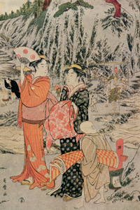 江之島岩屋の釣遊び（右） [喜多川歌麿, 1790年, 浮世絵聚花 ボストン美術館3より]のサムネイル画像