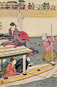 両国橋下の網舟（左） [喜多川歌麿, 1790年, 浮世絵聚花 ボストン美術館3より]のサムネイル画像