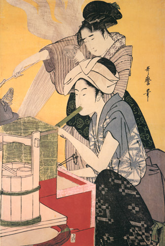 Kitchen Scene [Right] [Kitagawa Utamaro,  from Ukiyo-e shuka; Museum of Fine Arts Boston III]