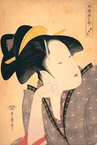 Reflective Love, from the series Anthology of Poems: The Love Section [Kitagawa Utamaro,  from Ukiyo-e shuka; Museum of Fine Arts Boston III]