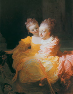 二人の姉妹 [ジャン・オノレ・フラゴナール, フラゴナール展 図録 （1980年）より]のサムネイル画像