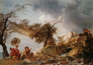 木の橋 [ジャン・オノレ・フラゴナール, フラゴナール展 図録 （1980年）より]のサムネイル画像