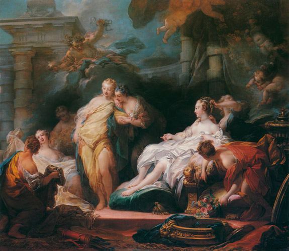 PSYCHE SHOWING HER SISTERS THE PRESENTS SHE HAS RECEIVED FROM CUPID [Jean-Honoré Fragonard,  from Fragonard]
