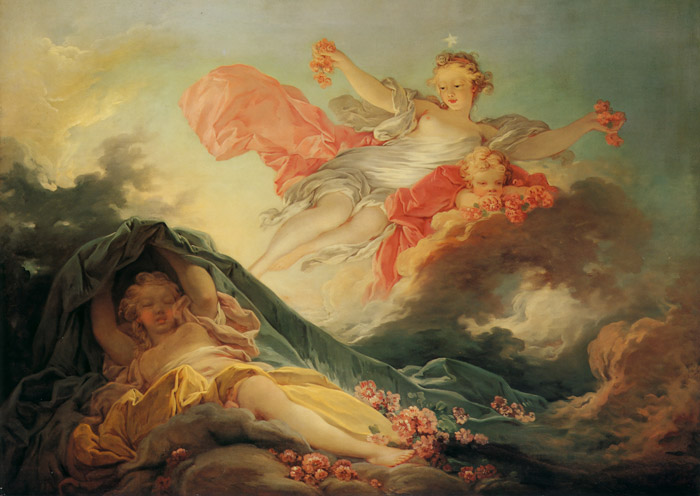 VENUS AWAKENING / DAWN [Jean-Honoré Fragonard,  from Fragonard]