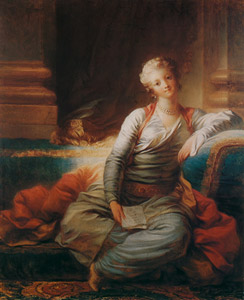 ソファーに座るスルタンの妃 [ジャン・オノレ・フラゴナール, フラゴナール展 図録 （1980年）より]のサムネイル画像
