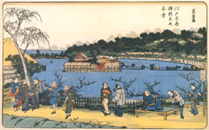 Sight in spring at Sliinobazu Benten Slirine in Edo [Keisai Eisen,  from The exhibition of Keisai Eisen : in memory of the 150th anniversary after his death] Thumbnail Images